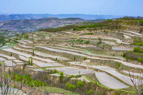 Tianshui City, Gansu Province - Northwest Terraced Fields photo