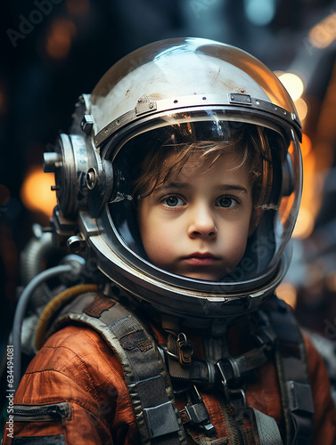 child like a astronaut