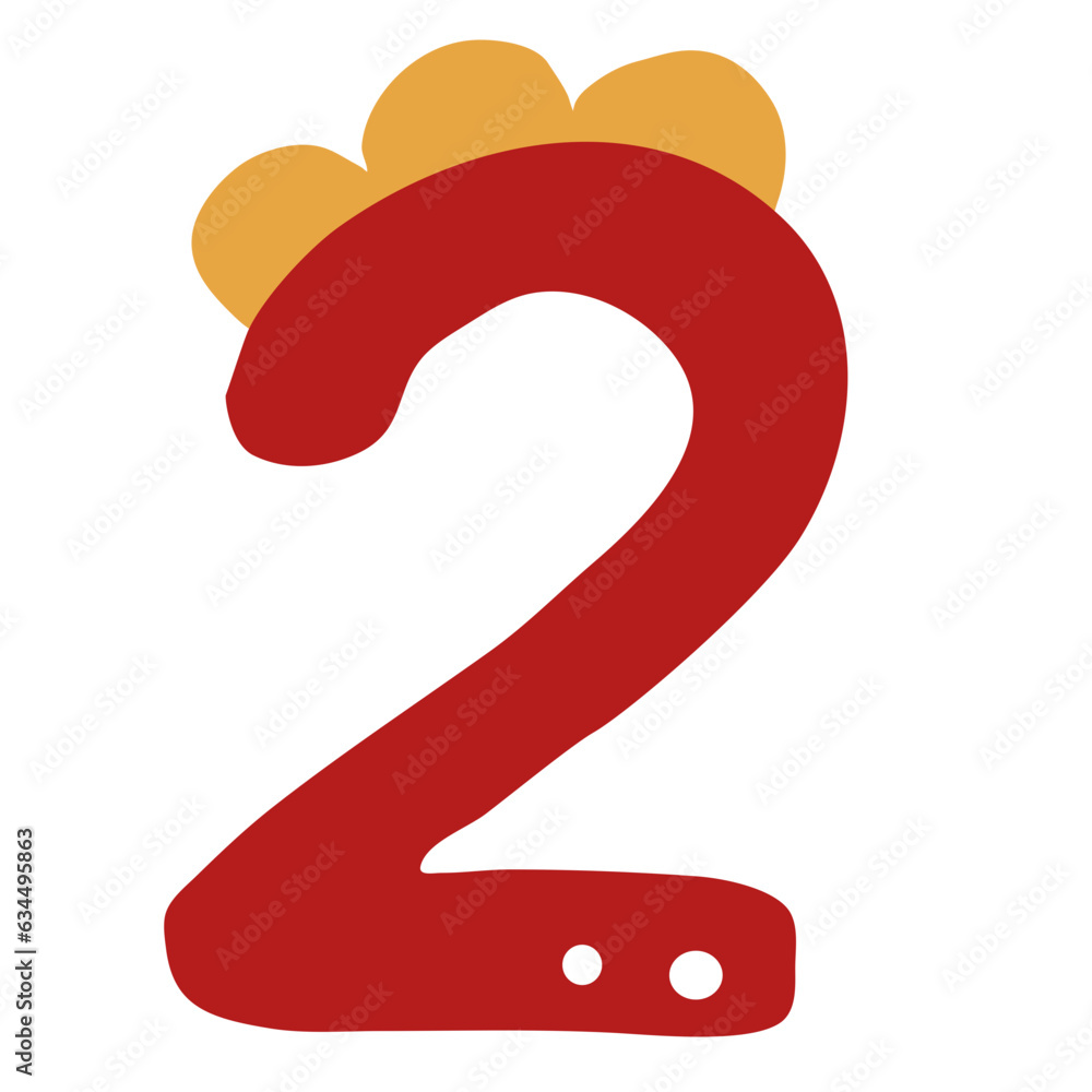 Cute Dino Number for Kids Playful element design Cute Dino Number for Kids Playful element design