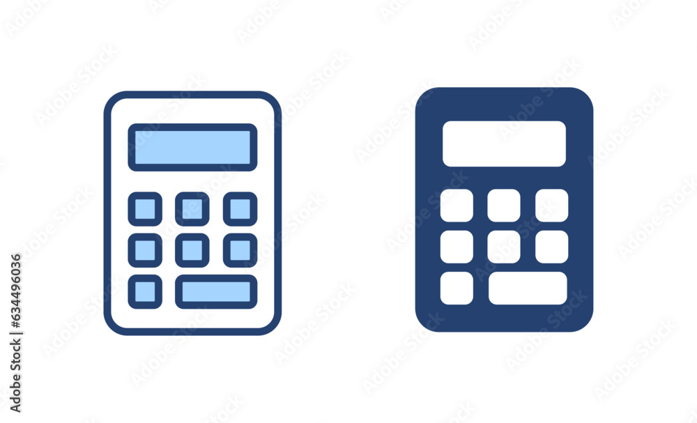Calculator icon vector. Accounting calculator sign and symbol. Calculator icon vector. Accounting calculator sign and symbol.
