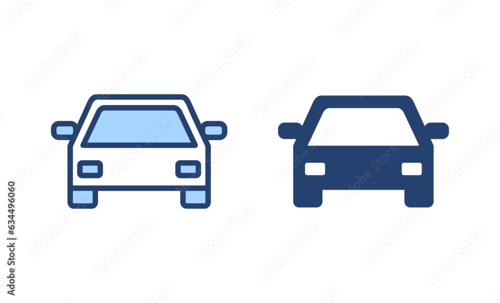 Car icon vector. car sign and symbol. small sedan Car icon vector. car sign and symbol. small sedan