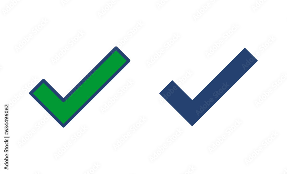 Check mark icon vector. Tick mark sign and symbol Check mark icon vector. Tick mark sign and symbol