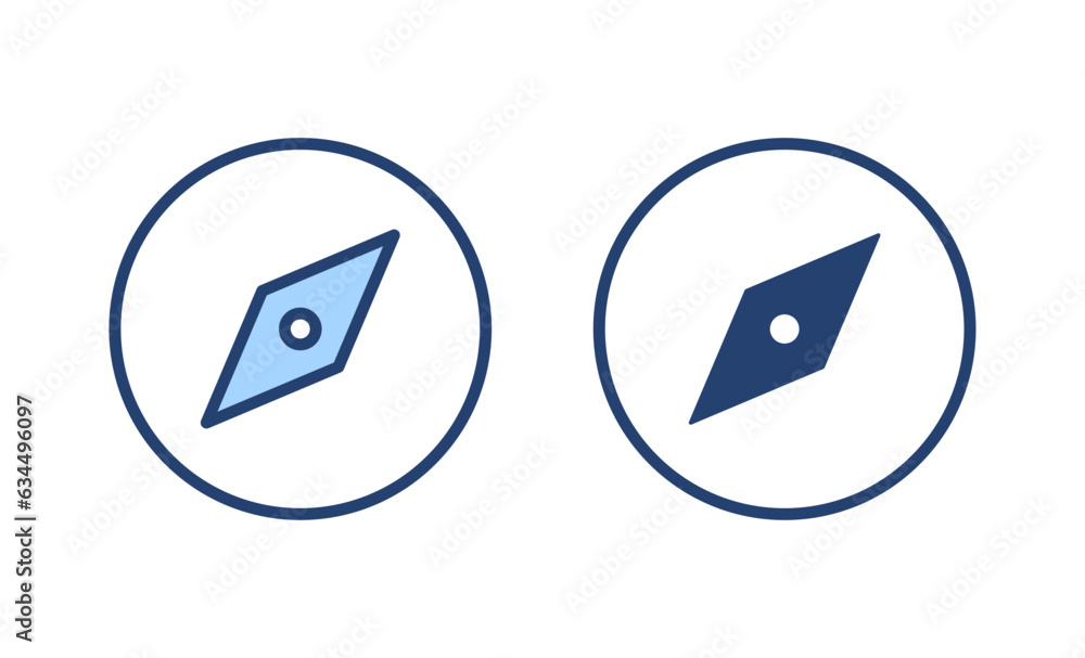 Compass icon vector. arrow compass icon sign and symbol Compass icon vector. arrow compass icon sign and symbol