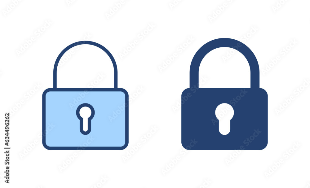 Lock icon vector. Padlock sign and symbol. Encryption icon. Security symbol Lock icon vector. Padlock sign and symbol. Encryption icon. Security symbol