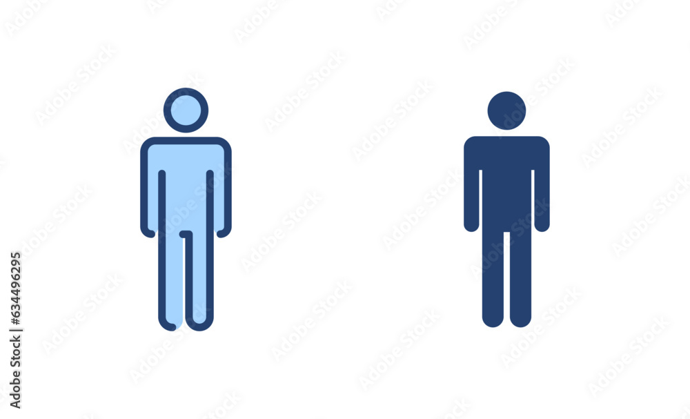 Man icon vector. male sign and symbol. human symbol Man icon vector. male sign and symbol. human symbol