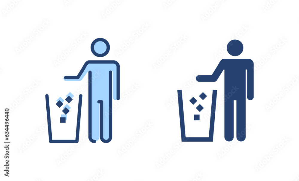 Trash icon vector. trash can icon. delete sign and symbol. Trash icon vector. trash can icon. delete sign and symbol.