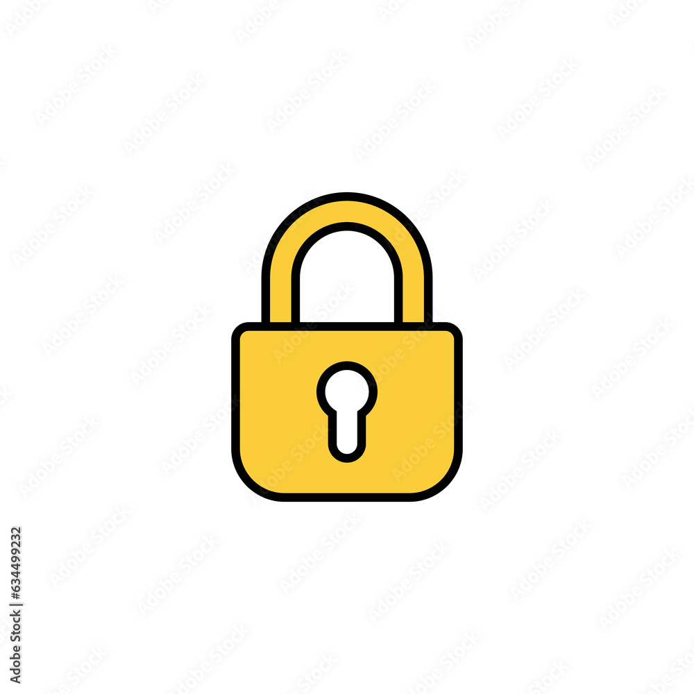 Lock icon vector for web and mobile app. Padlock sign and symbol. Encryption icon. Security symbol Lock icon vector for web and mobile app. Padlock sign and symbol. Encryption icon. Security symbol