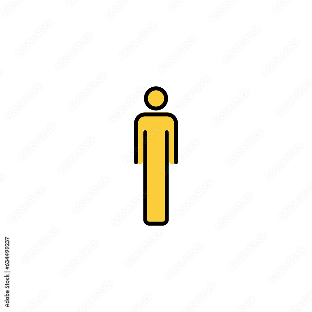 Man icon vector for web and mobile app. male sign and symbol. human symbol Man icon vector for web and mobile app. male sign and symbol. human symbol