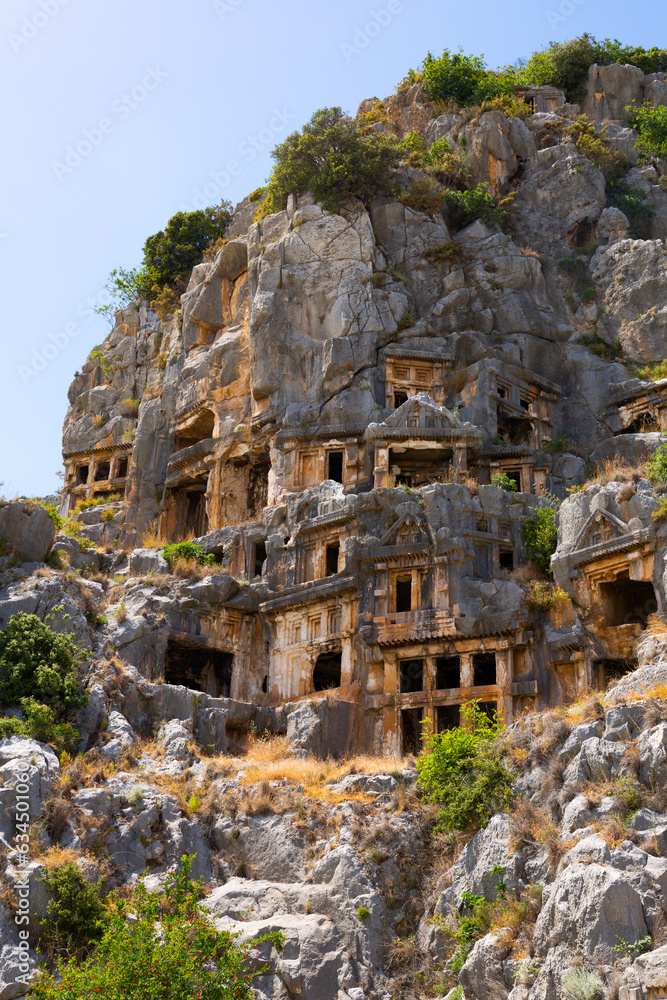 Ancient Myra and Lycian rock Tombs. Demre. Turkey