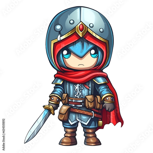 Cute Prince Ninja Clipart Illustration photo