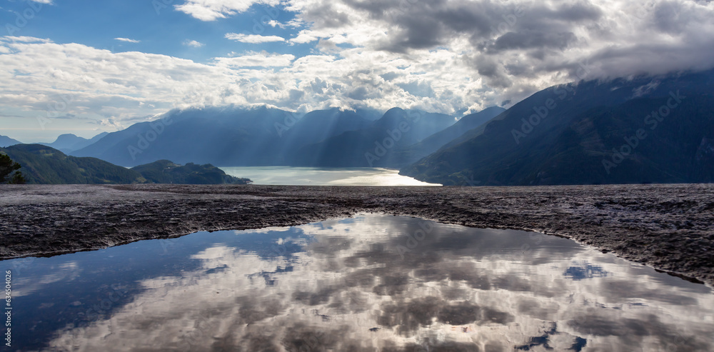 Mountain Landscape in Canadian Nature. Chief Mountain in Squamish, BC, Canada