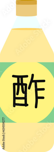 シンプルな酢のイラスト