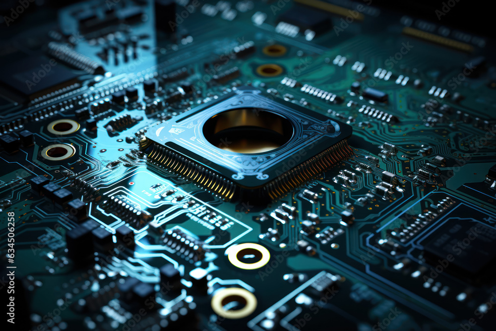 Fototapeta premium Cybersecurity and Emerging Technologies. Discuss the security challenges posed by new technological developments. Generative Ai.