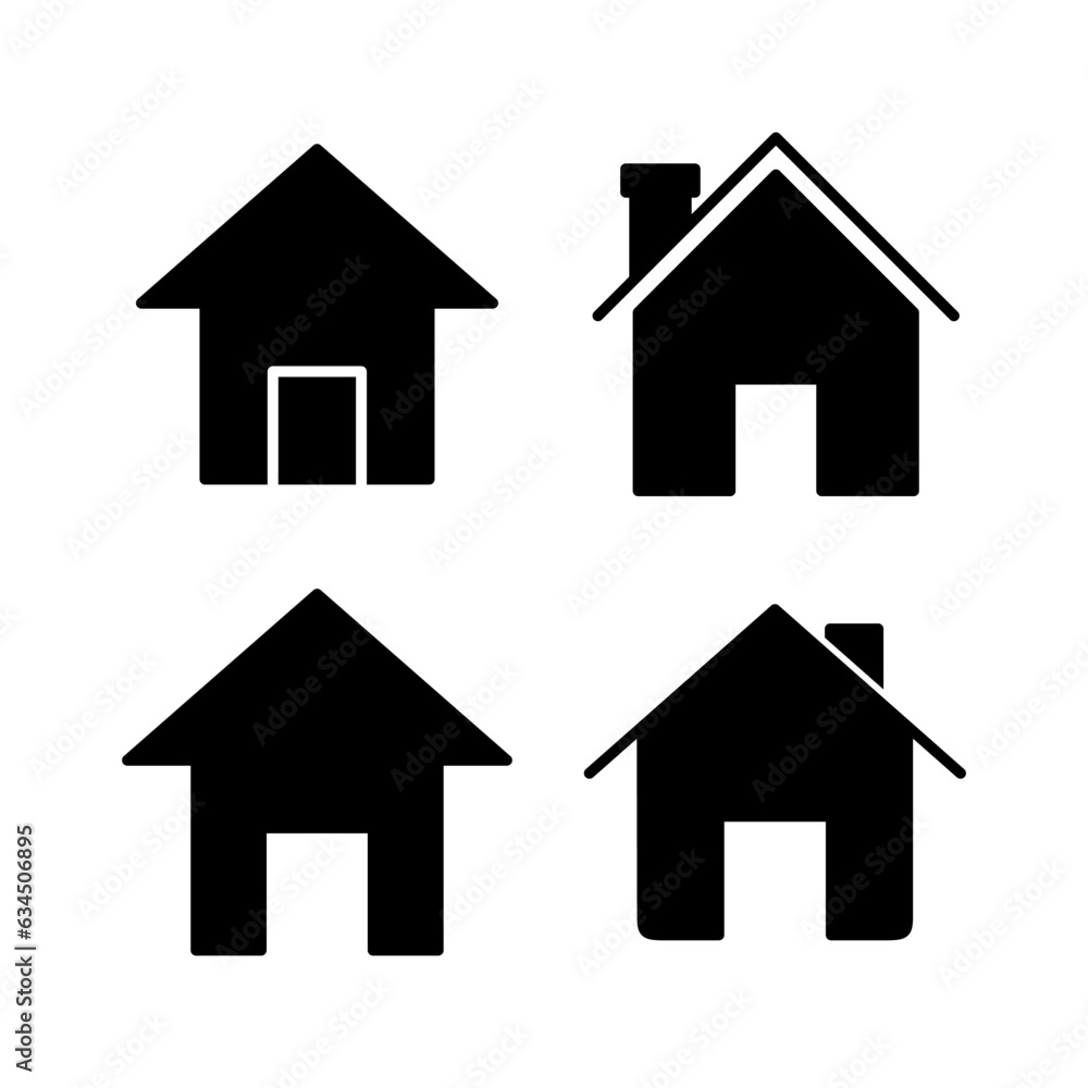 Home icon vector. House vector icon Home icon vector. House vector icon