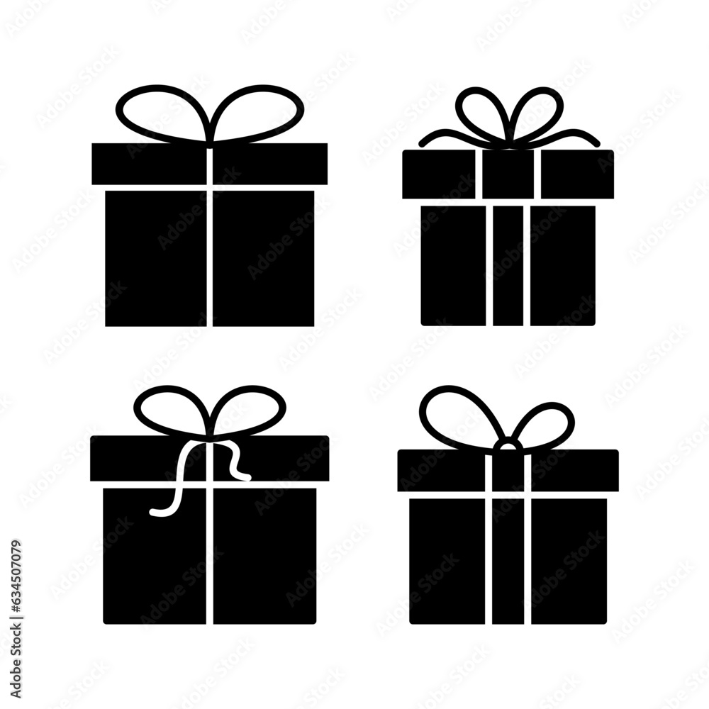 Gift icon vector. gift box icon. birthday gift Gift icon vector. gift box icon. birthday gift
