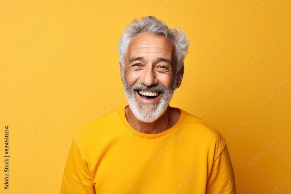 Face Expression Portrait of a Fictional Man in Casual Clothes Isolated on a Colored Background. Generative AI. Face Expression Portrait of a Fictional Man in Casual Clothes Isolated on a Colored Background. Generative AI.
