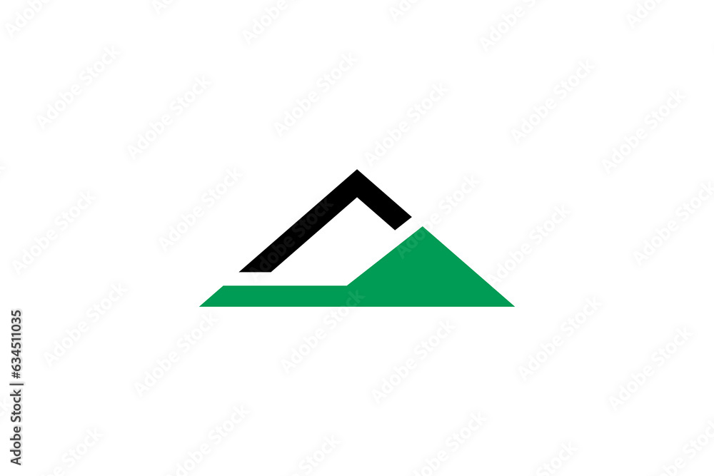 Mountain logo design with simple flat concept Mountain logo design with simple flat concept