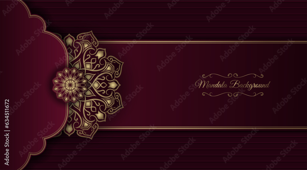 luxury background with golden mandala ornament luxury background with golden mandala ornament