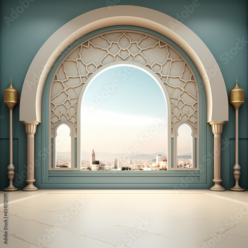 Islamic Banner Decoration 3D