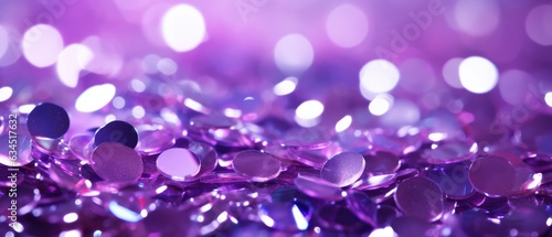 violet glitter  background texture, Generative ai © Onchira