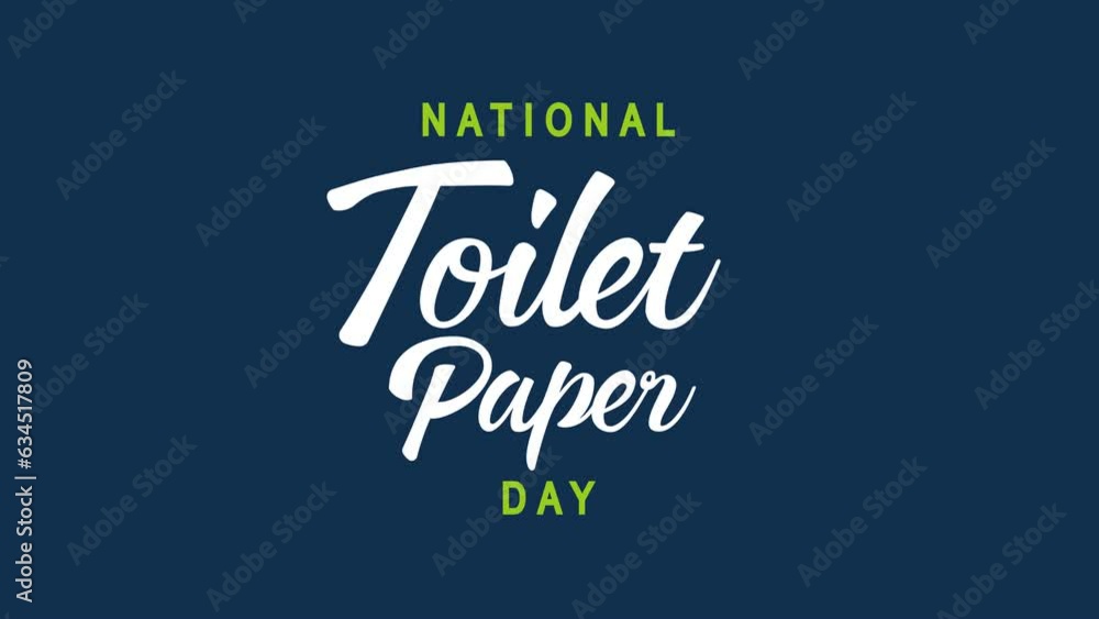 National Toilet Paper Day Animation. Great for Toilet Paper Day Celebrations, lettering with alpha or transparent background, for banner, social media feed wallpaper stories National Toilet Paper Day Animation. Great for Toilet Paper Day Celebrations, lettering with alpha or transparent background, for banner, social media feed wallpaper stories