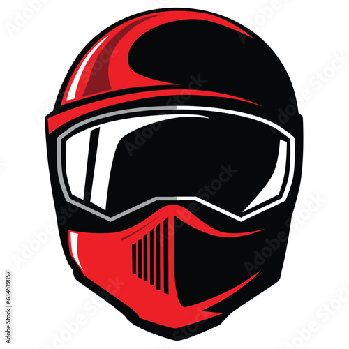 motorcycle helmet isolated on white
