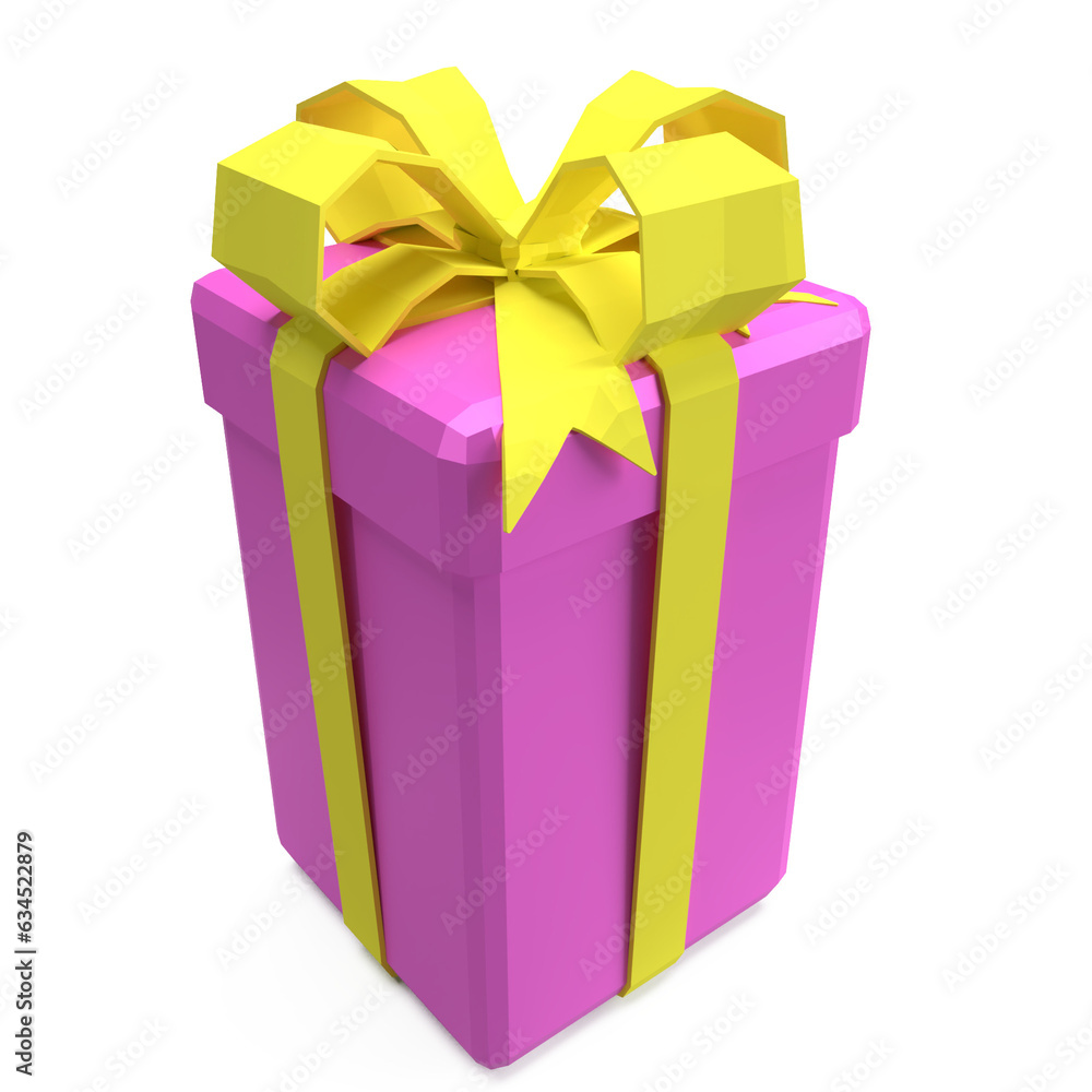 The gift box png image for celebration concept 3d rendering The gift box png image for celebration concept 3d rendering