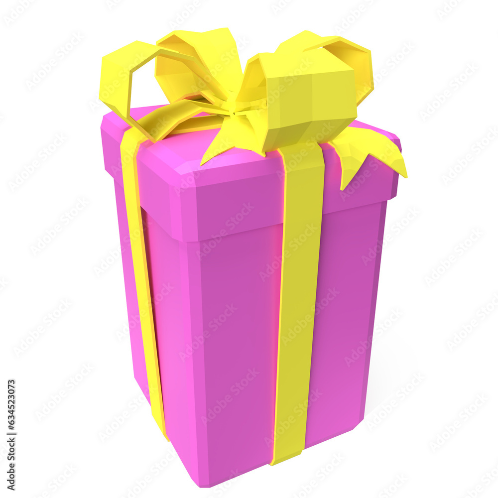 The gift box png image for celebration concept 3d rendering The gift box png image for celebration concept 3d rendering