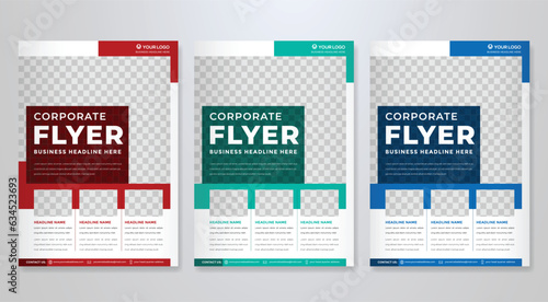 business flyer template editable vector design