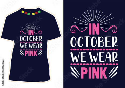 Breast Cancer Awareness T-shirt Design
