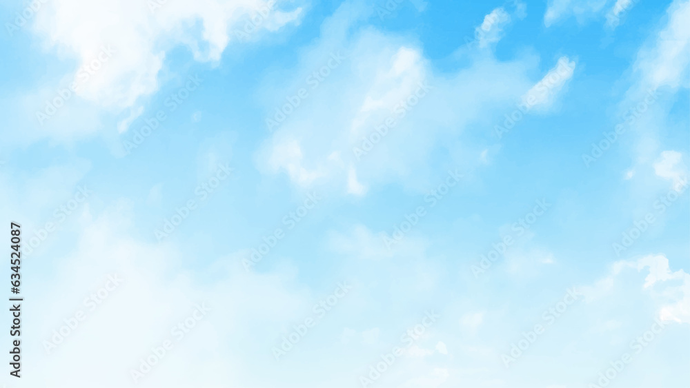 Nice white cloud on the sky. Vector. Nice white cloud on the sky. Vector.