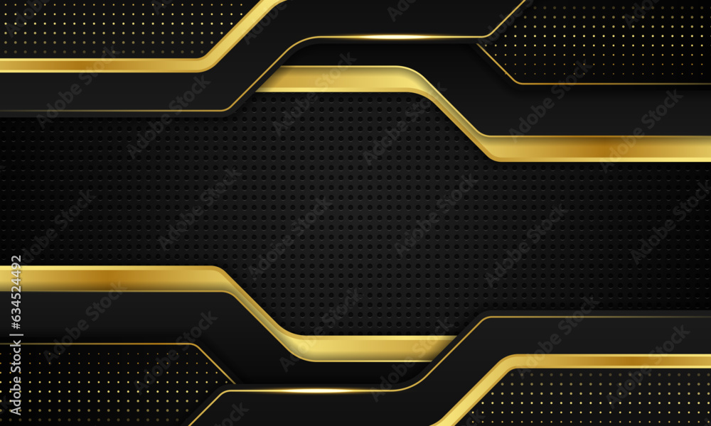 modern luxury dark overlapping premium background with golden lines design modern luxury dark overlapping premium background with golden lines design