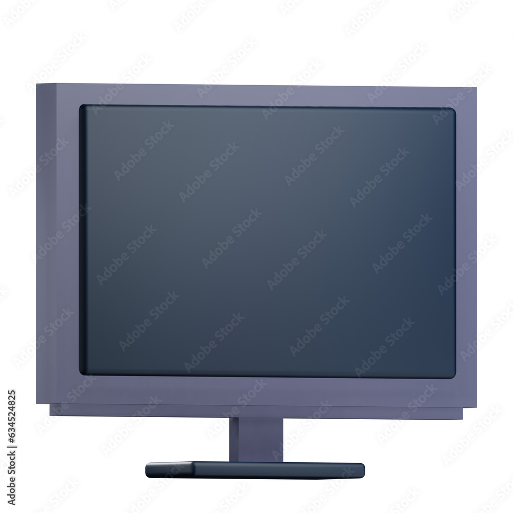 3d TV illustration with transparent background 3d TV illustration with transparent background