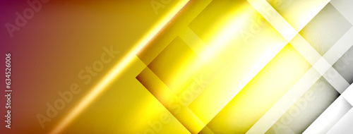 Light and shadow squares and lines abstract background