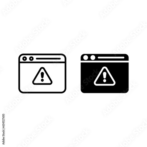 Warning icon. sign for mobile concept and web design color editable
