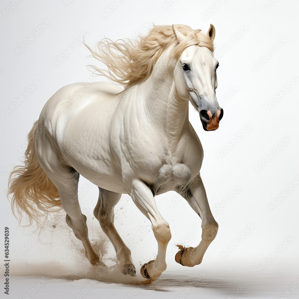 Obraz premium A beautiful Arabian horse showcasing its grace and freedom.