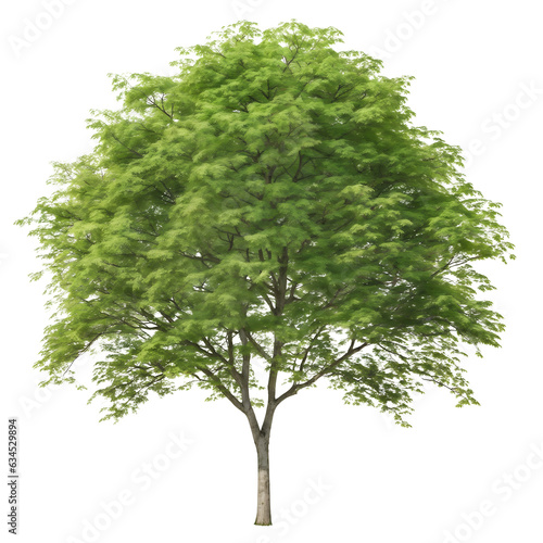 Zelkova tree isolated on a transparency background photo