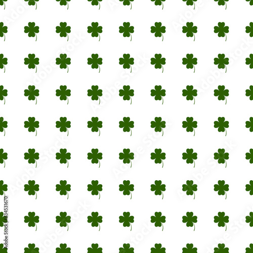 Seamless St. Patrick's Day pattern, transparent background, PNG illustration