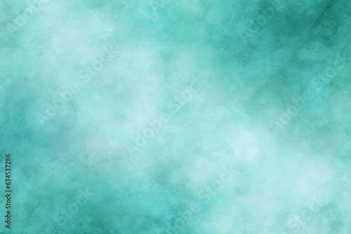 Turquoise pastel watercolor abstract background with texture, Generative AI