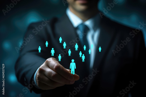 HR Management Businessman's Employee Selection