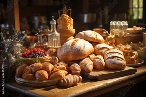 Fresh pastries in a Parisian bakery