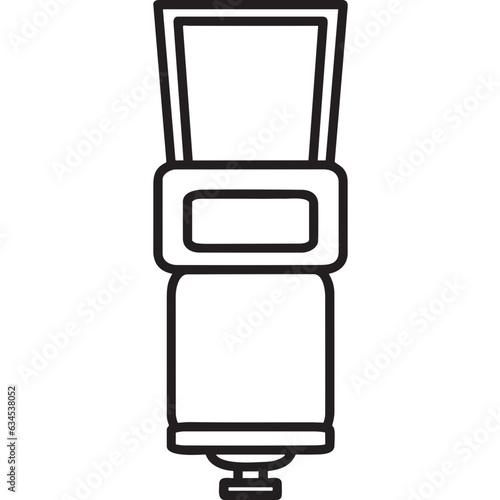 camera photography icon symbol image vector. Illustration of multimedia photographic lens grapich design image.