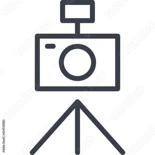 camera photography icon symbol image vector. Illustration of multimedia photographic lens grapich design image.