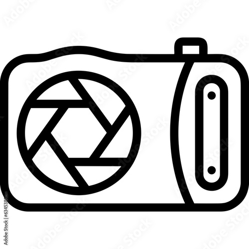 camera photography icon symbol image vector. Illustration of multimedia photographic lens grapich design image.