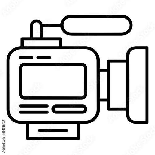 camera photography icon symbol image vector. Illustration of multimedia photographic lens grapich design image.