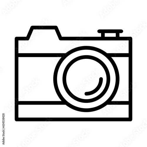 camera photography icon symbol image vector. Illustration of multimedia photographic lens grapich design image.