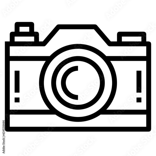 camera photography icon symbol image vector. Illustration of multimedia photographic lens grapich design image.