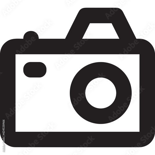 camera photography icon symbol image vector. Illustration of multimedia photographic lens grapich design image.