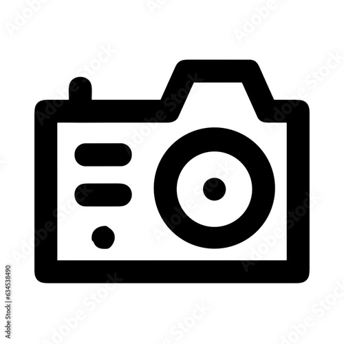 camera photography icon symbol image vector. Illustration of multimedia photographic lens grapich design image.