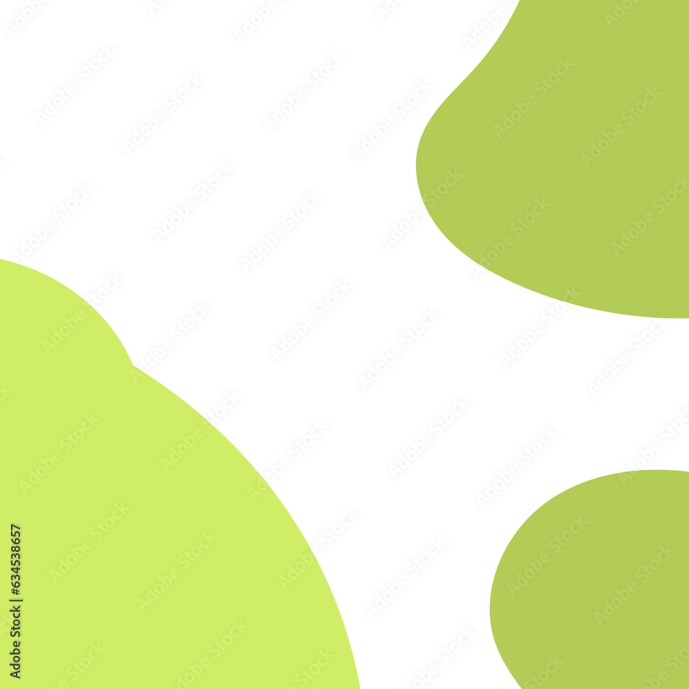 Green Abstract Shapes Frame Background
